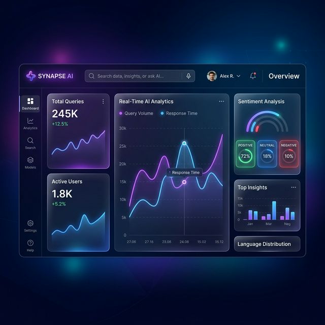 Feedback Intelligence Dashboard UI Mockup